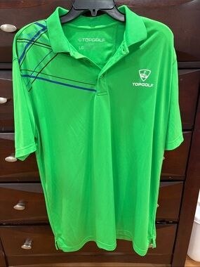 Men's Bright Green Performance Polo